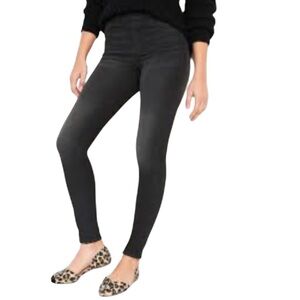 Old Navy Rockstar Black Pull On Skinny Jeans Size 14P